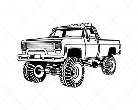 Lifted chevy truck outline. Things To Know About Lifted chevy truck outline. 
